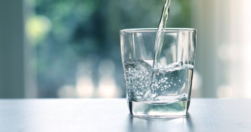 Glass of water.